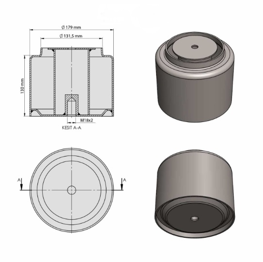SÜSPANSİYON  KÖRÜĞÜ PİSTONSUZ 4882